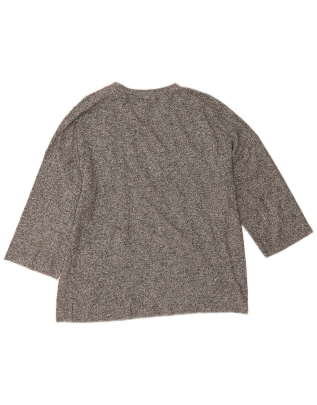 Maglione maglione girocollo oversize da donna Zara UK 14 Grigio medio