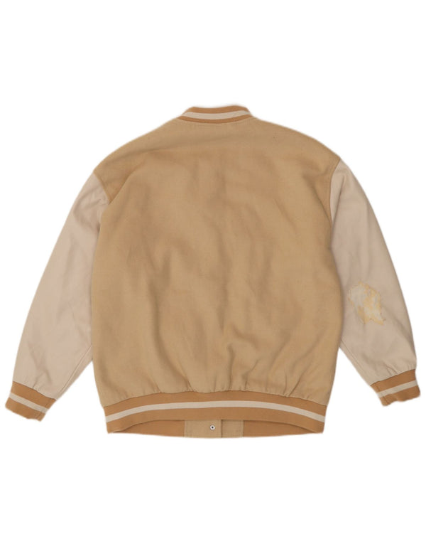 Giacca college grafica per ragazze Zara 13-14 anni Poliestere color block beige