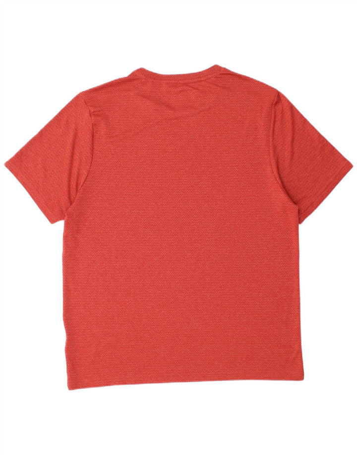 T-shirt Reebok da uomo Top Large rossa in poliestere