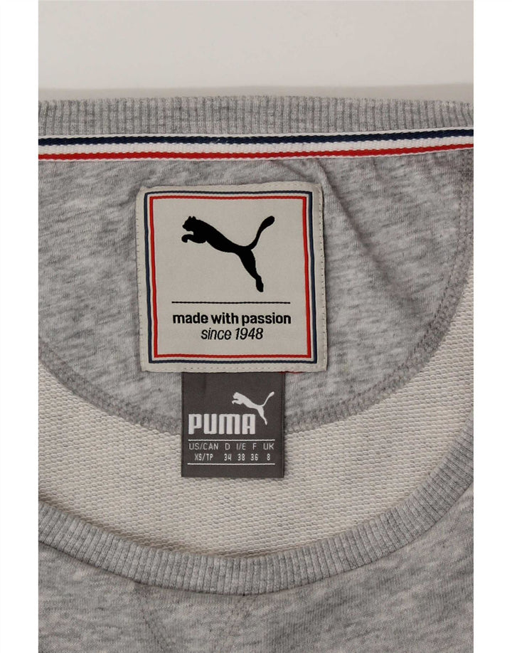 T-shirt da donna Puma UK 8 piccola grigia chiazzata