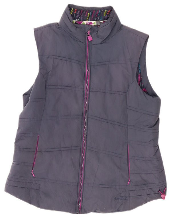 Gilet imbottito da donna Weird Fish UK 14 grande poliestere blu navy