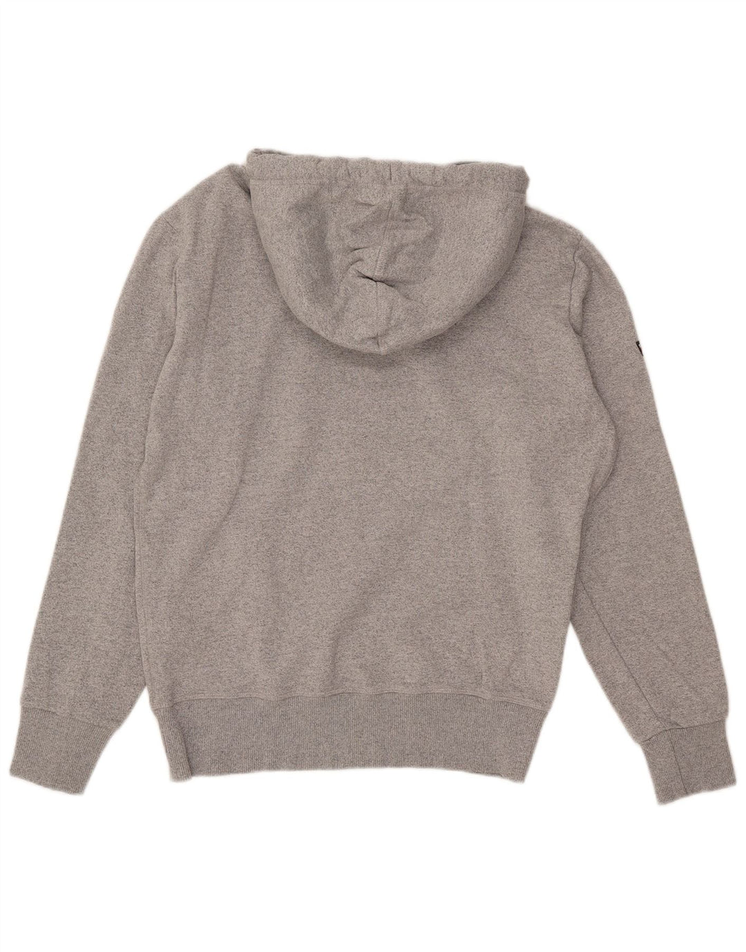 Maglione con cappuccio grafico da uomo Superdry grande in cotone grigio