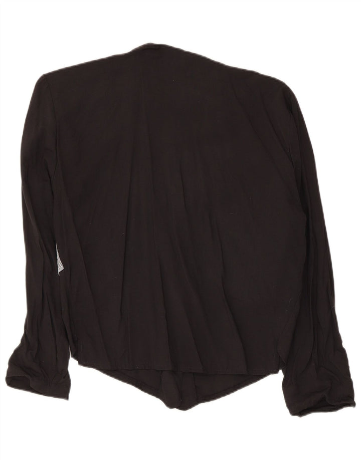 Camicetta Camicia Donna Zoe IT 44 Viscosa Media Check Nera