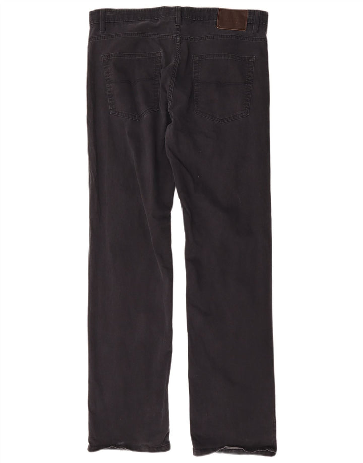 Pantaloni casual dritti Marks & Spencer da uomo blu Harbour W36 L33 Navy