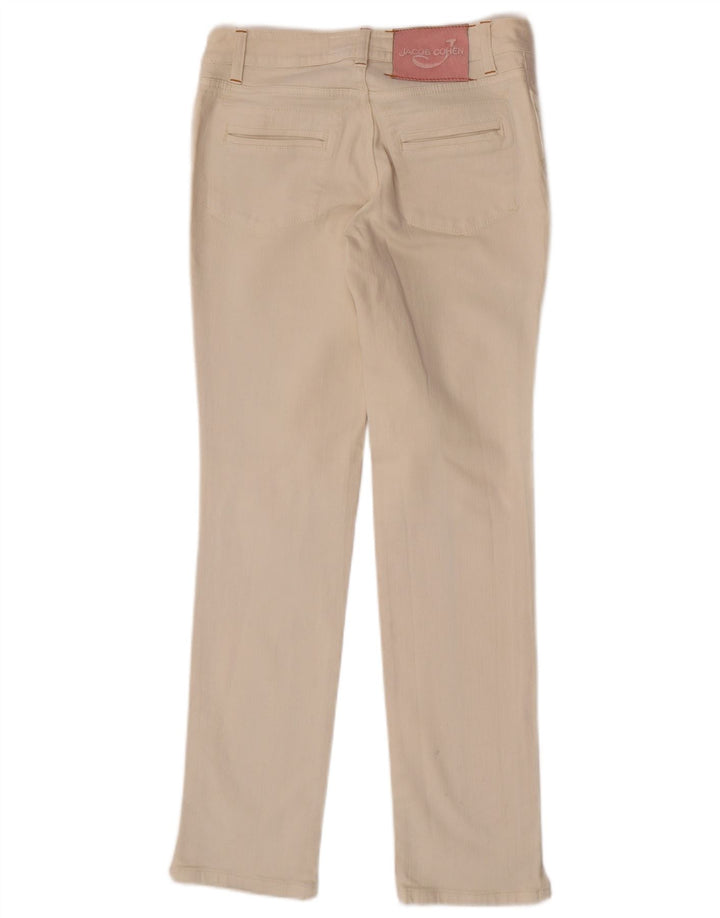 Jeans slim da donna Jacob Cohen W28 L30 cotone beige