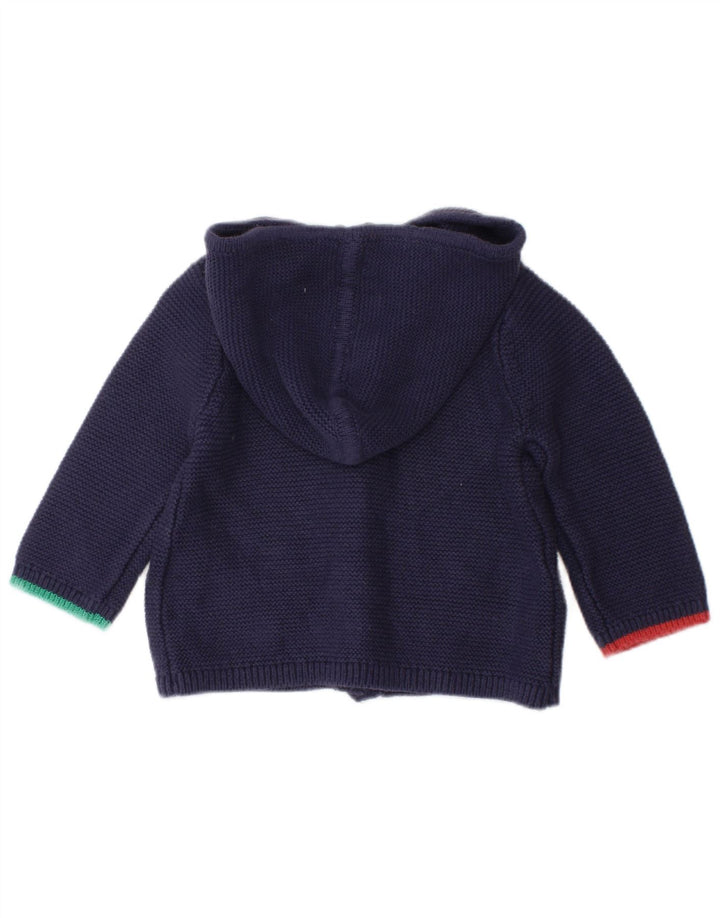 JOULES Maglione cardigan con cappuccio grafico per neonata 3-6 mesi blu navy