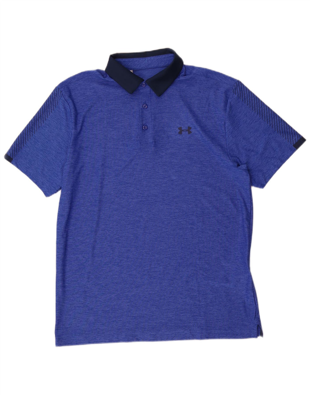 Polo Under Armour da uomo Heat Gear in poliestere color block blu medio