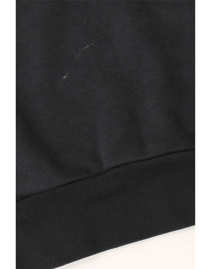 Felpa con cappuccio grafica Nike Brooklyn Nets da uomo, piccola, in cotone nero