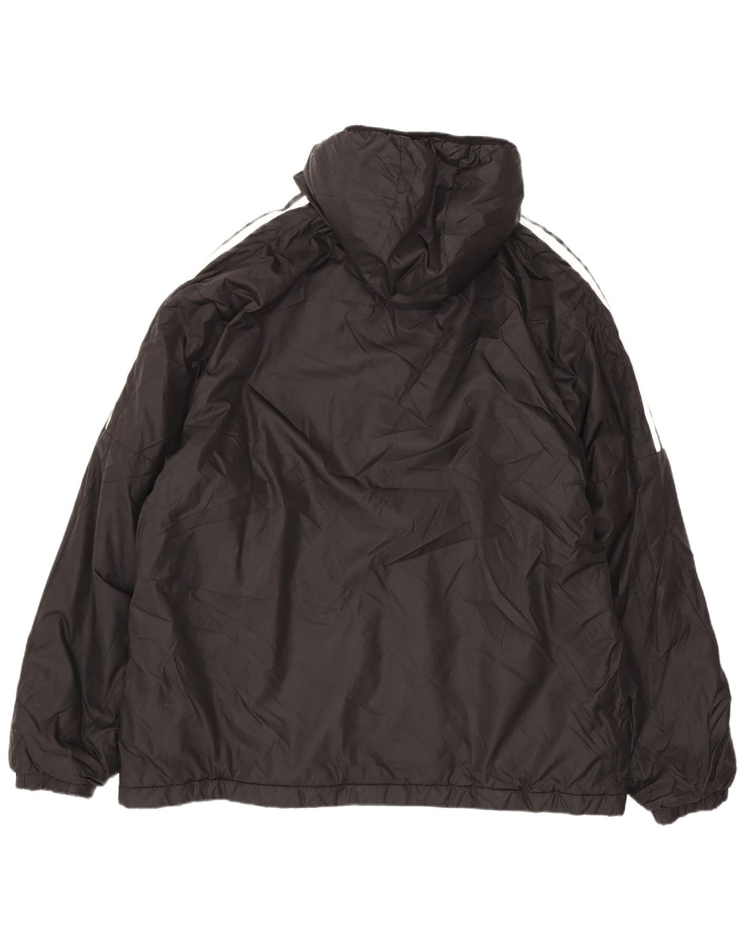 Giacca imbottita con cappuccio da uomo Adidas UK 42 XL poliestere nero