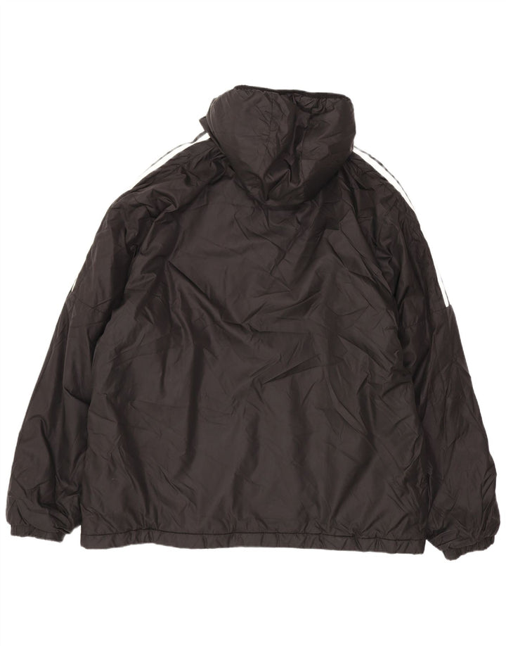 Giacca imbottita con cappuccio da uomo Adidas UK 42 XL poliestere nero