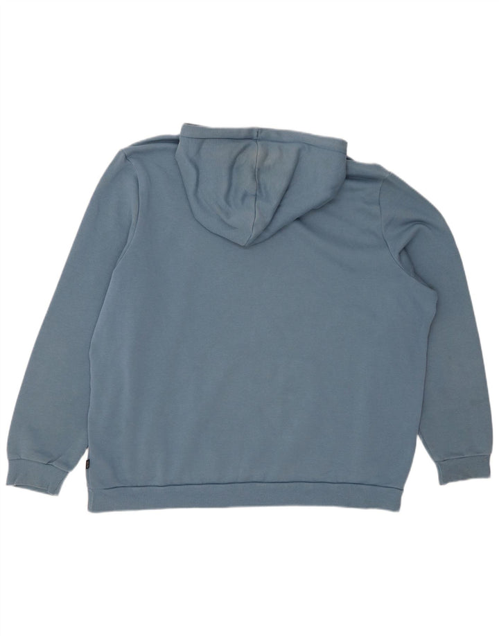 PUMA Mens Hoodie Jumper 2XL Blue Cotton