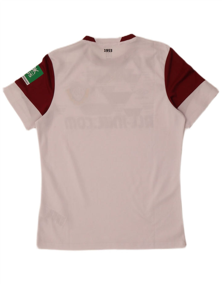 T-shirt grafica da uomo Umbro Top Small in poliestere color block bianco