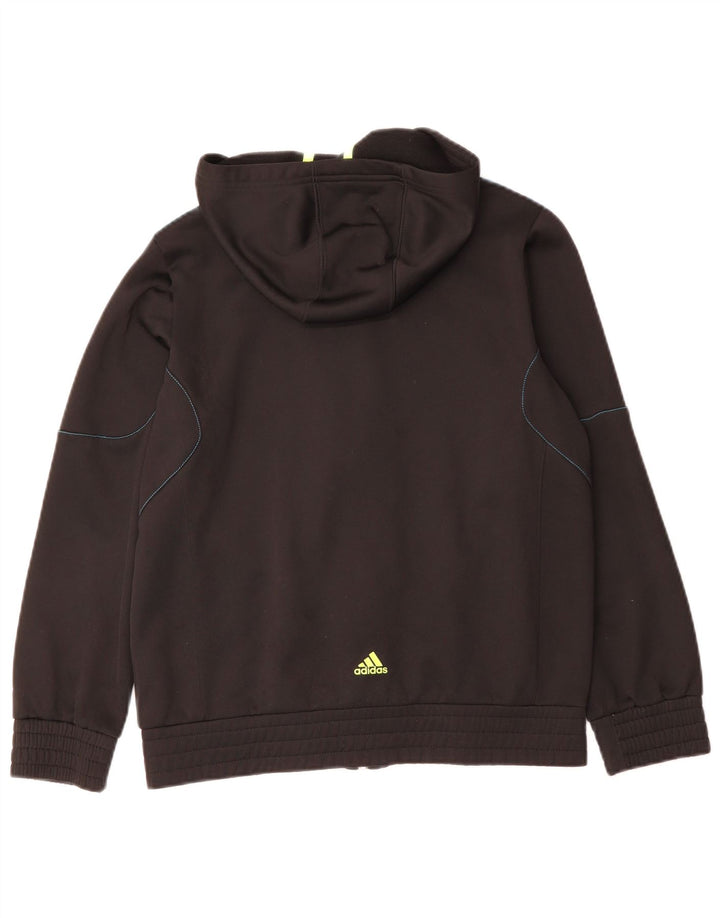 Felpa con cappuccio con zip grafica Adidas Predator da ragazzo 13-14 anni in poliestere nero