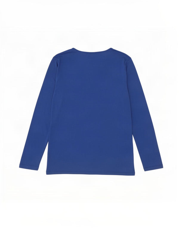 Top tunica oversize autografo da donna Marks & Spencer UK 20 2XL viscosa blu