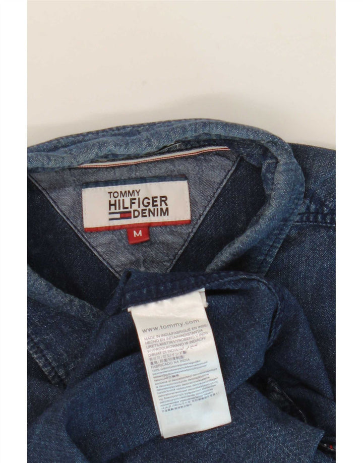 Camicia da uomo Marks & Spencer in cotone blu medio