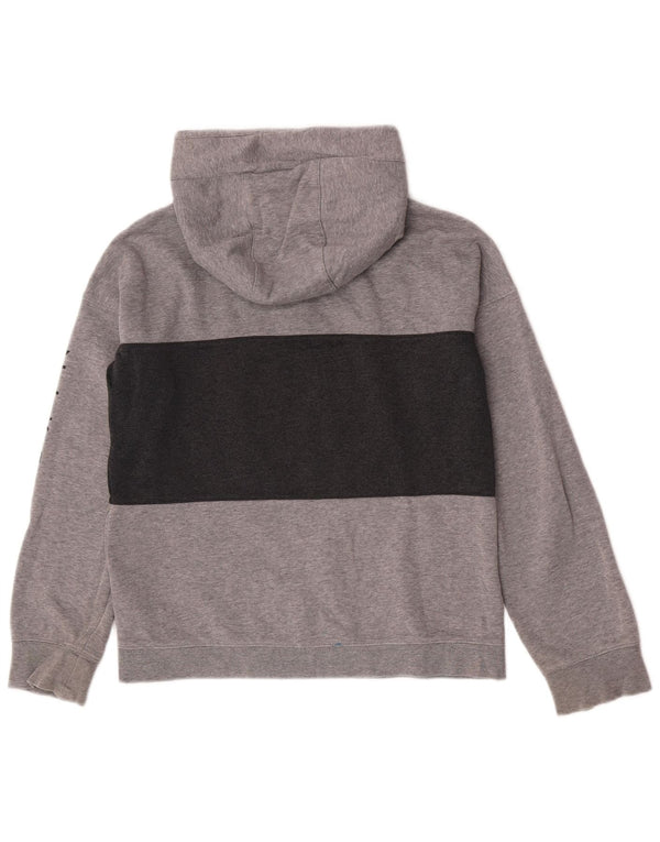 Nike Boys Air Graphic Hoodie Jumper 13-14 Years XL Grey Colourblock