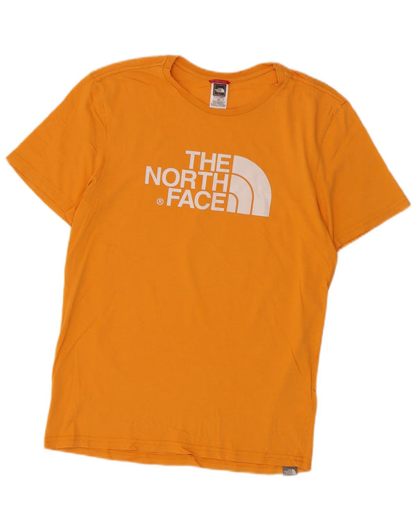 T-shirt grafica da uomo The North Face Top Small in cotone giallo