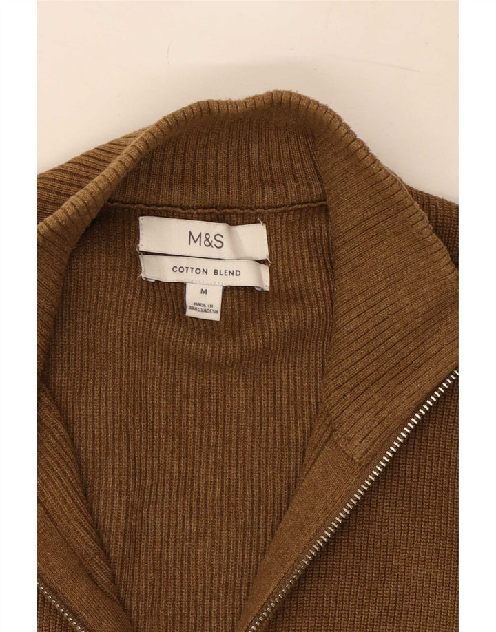 Maglione cardigan da uomo Marks & Spencer Poliestere beige medio