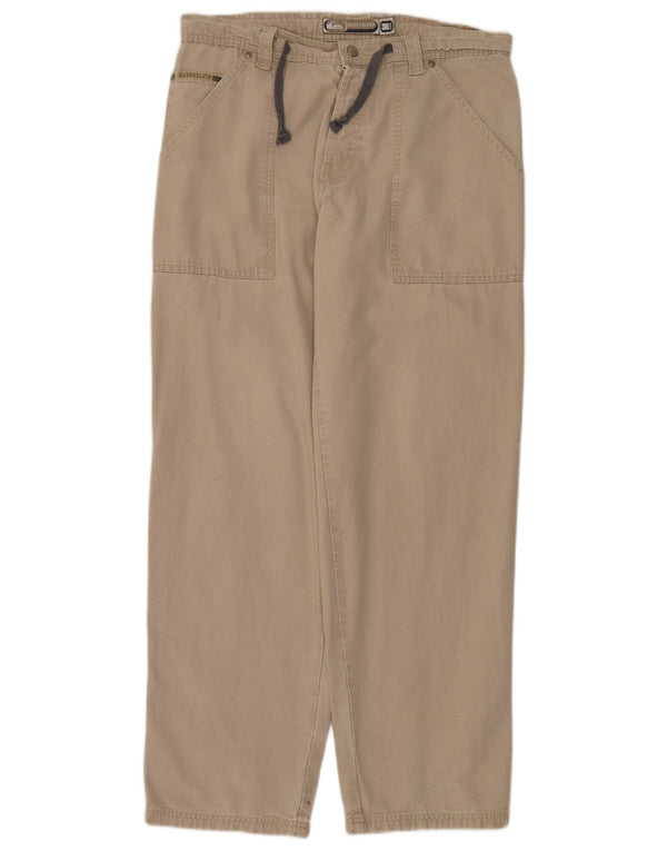 Pantaloni casual da uomo Quiksilver medi W32 L32 cotone beige