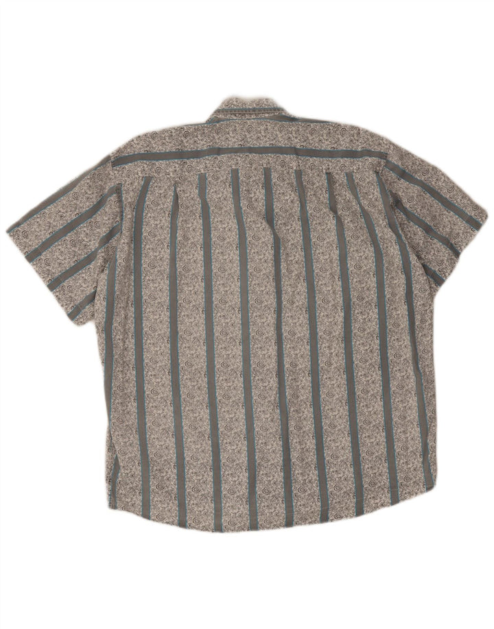 Camicia a maniche corte da uomo Ellesse taglia 16 41 grande motivo floreale bianco