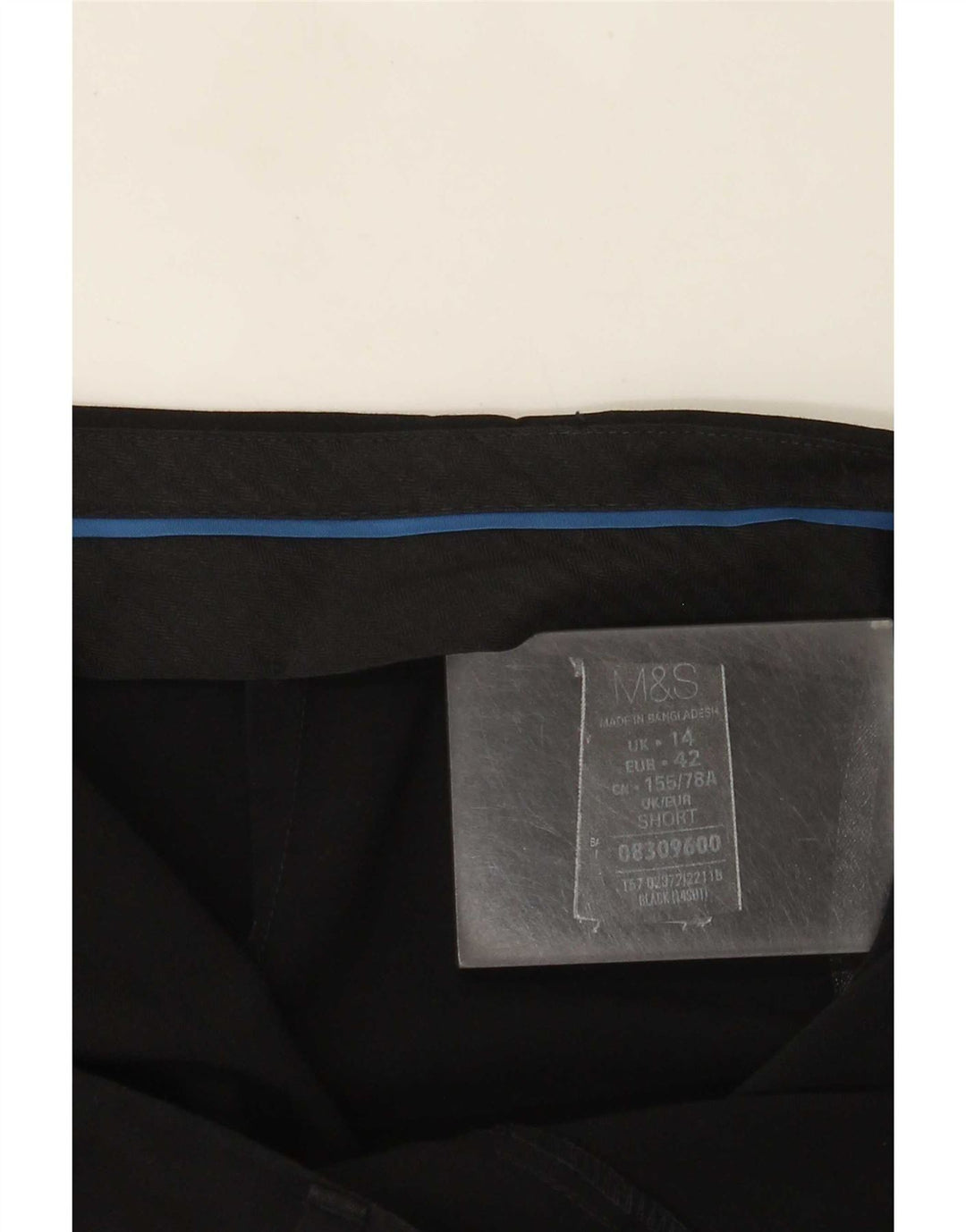 Pantaloni da abito bootcut da donna Marks & Spencer UK 14 Large W34 L28 Nero