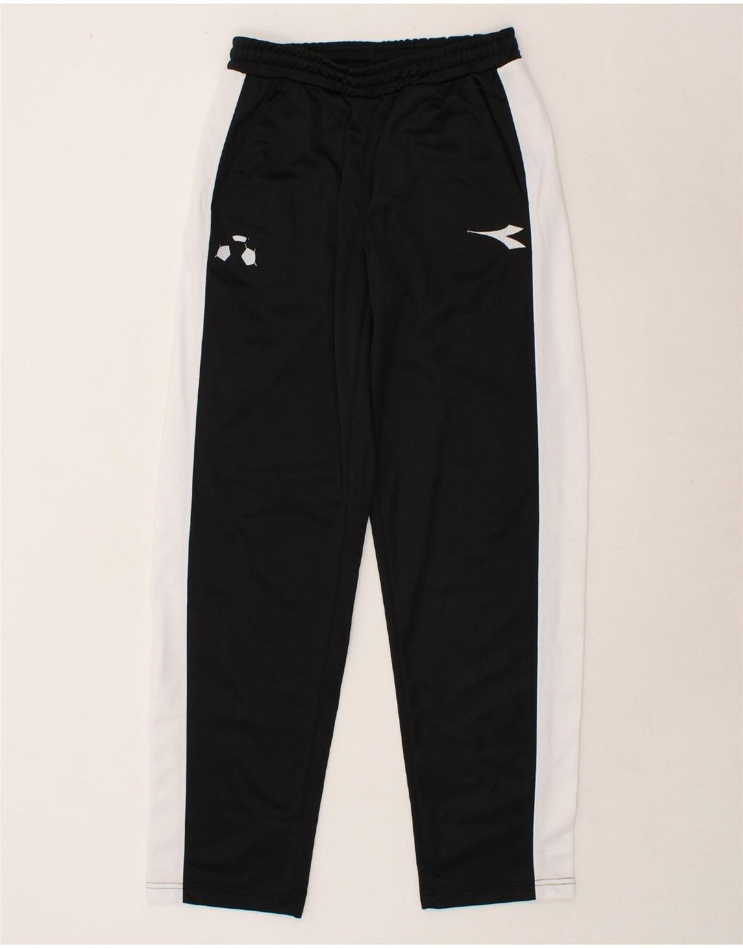DIADORA Mens Tracksuit Trousers Medium Black Colourblock Polyester Vintage Diadora and Second-Hand Diadora from Messina Hembry 