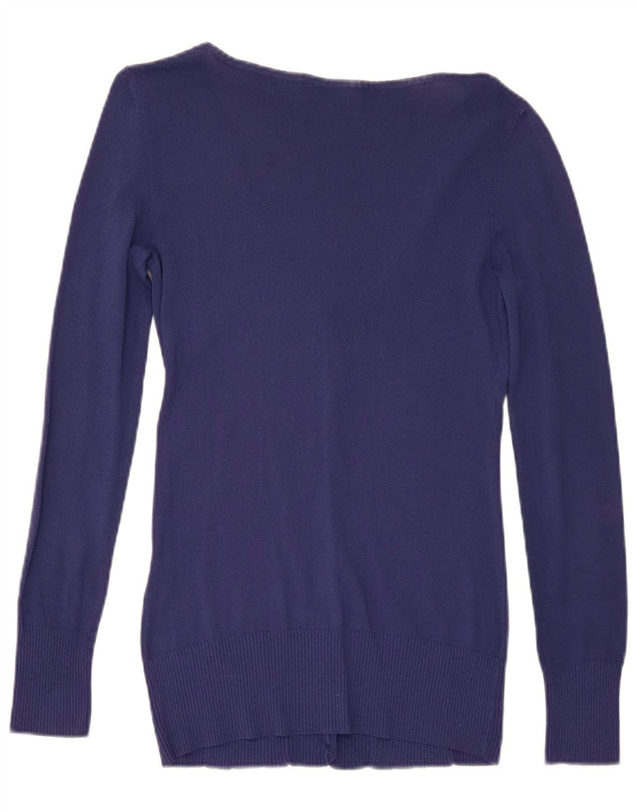Maglione cardigan da donna Guess UK 12 viscosa blu navy medio