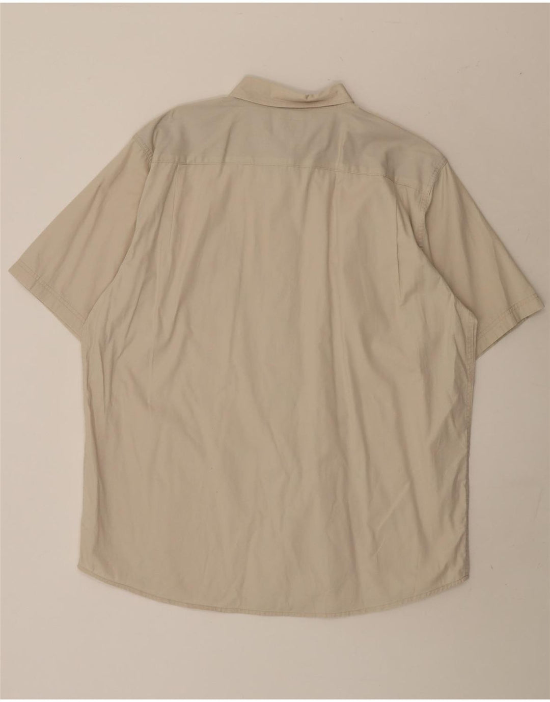 Camicia a maniche corte da uomo WRANGLER grande in cotone beige