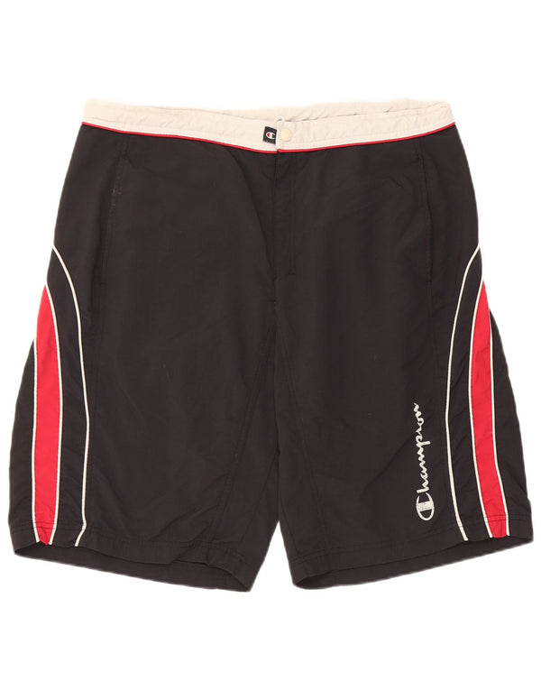 Pantaloncini da bagno grafici da uomo Champion XL Poliestere color block nero