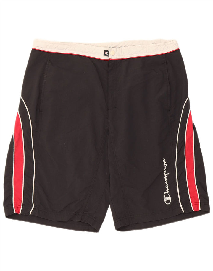 Pantaloncini da bagno grafici da uomo Champion XL Poliestere color block nero