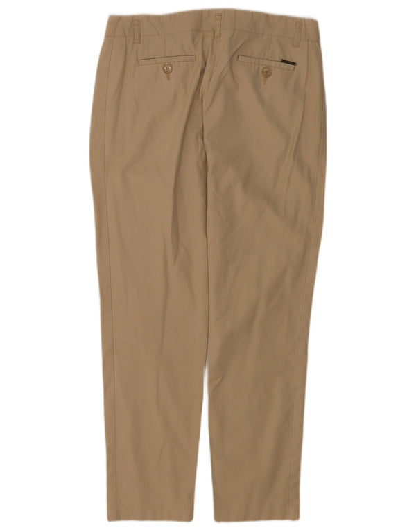 Pantaloni chino dritti da donna Marks & Spencer UK 10 piccoli W30 L28 Beige