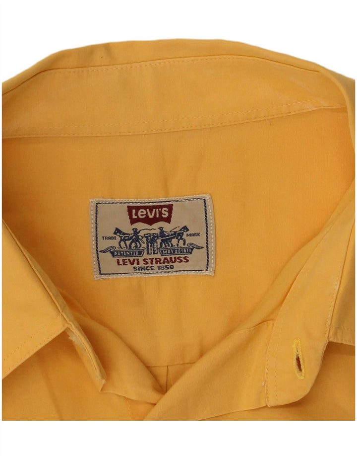 Camicia a maniche corte da uomo Levi's Large gialla