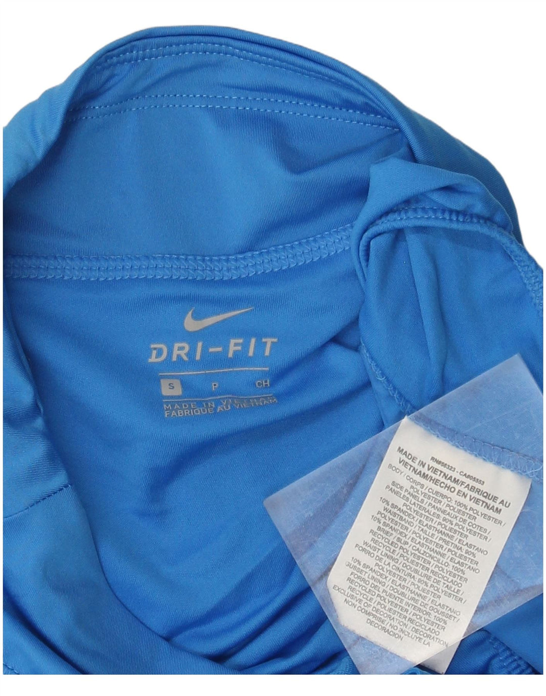 Pantaloncini sportivi NIKE Dri Fit da donna UK 10 piccoli poliestere blu