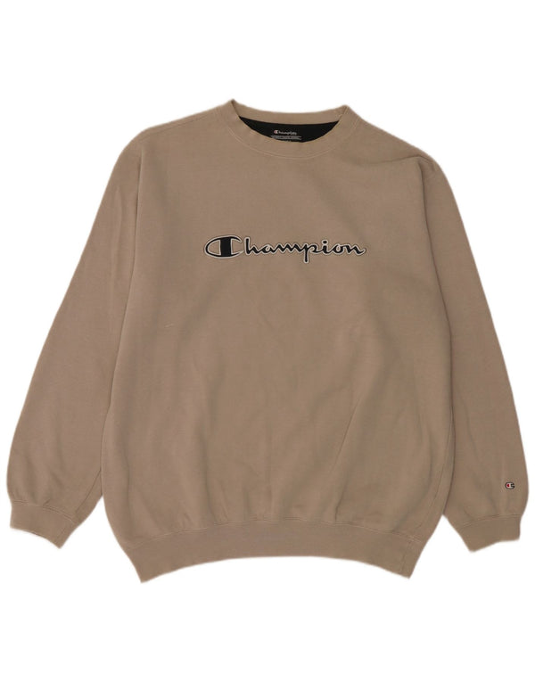 Felpa grafica da uomo Champion Jumper XL Beige