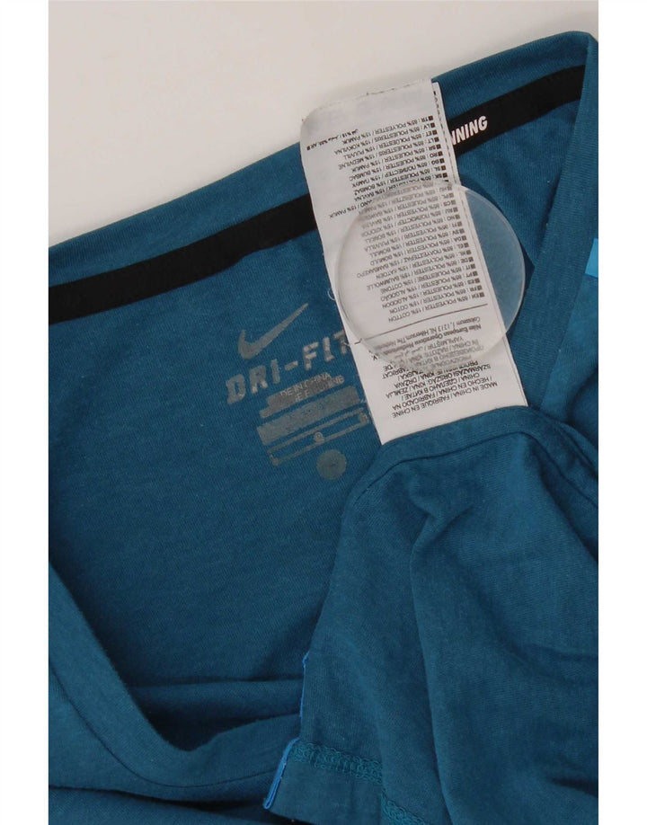 T-shirt Nike Dri Fit da uomo, grande, in poliestere blu