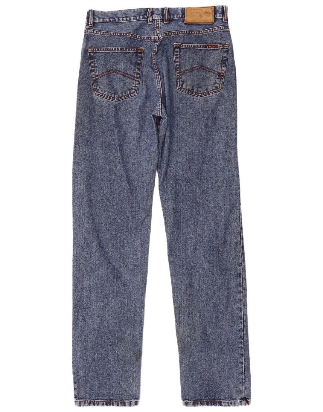 MARLBORO CLASSICS Jeans dritti da uomo W33 L34 cotone blu