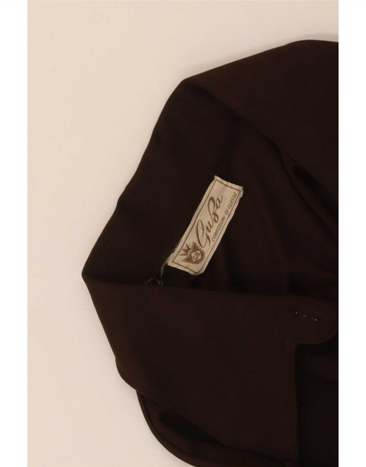 Abito a trapezio da donna vintage UK 14 Marrone medio