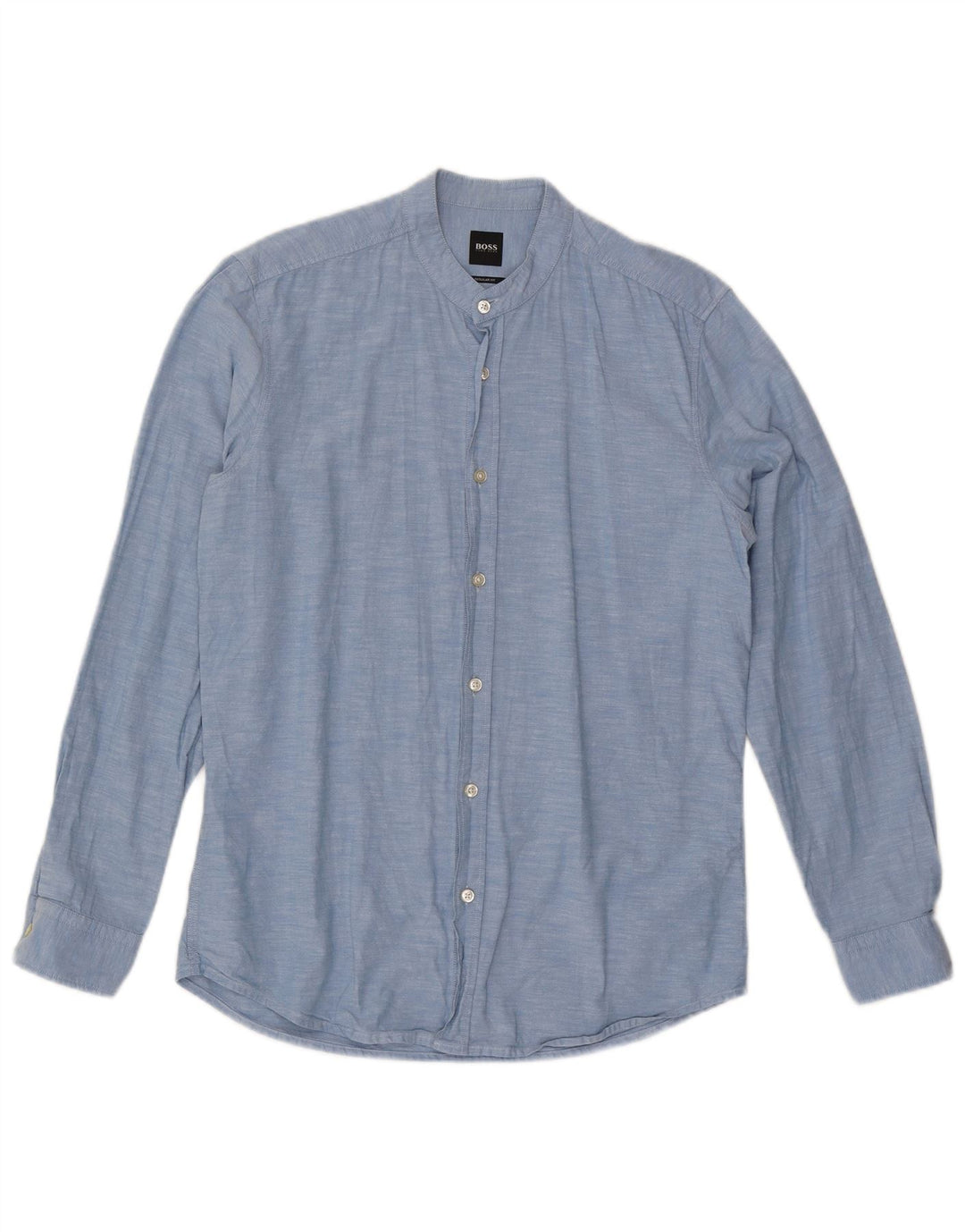 Camicia HUGO BOSS da uomo vestibilità regolare in cotone blu medio