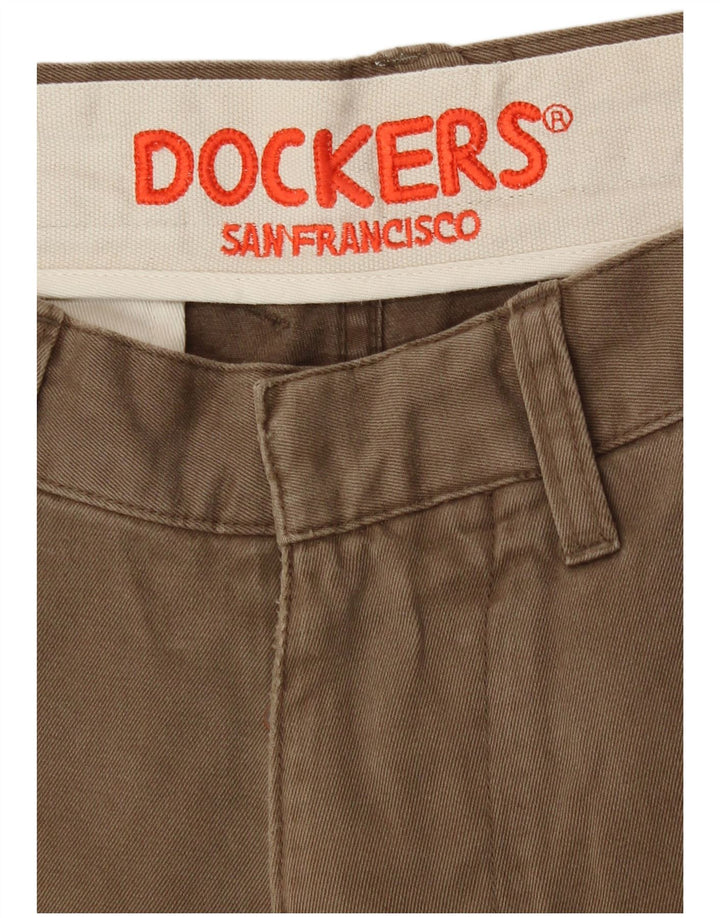 Pantaloni chino dritti da uomo Dockers W32 L31 Marrone