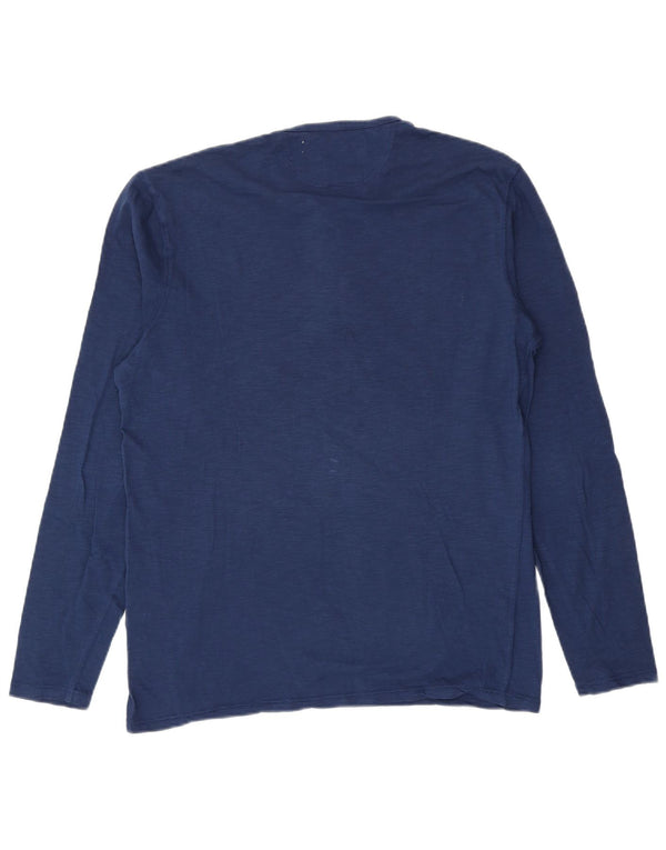 Levi's Mens Standard Fit Top manica lunga grande cotone blu