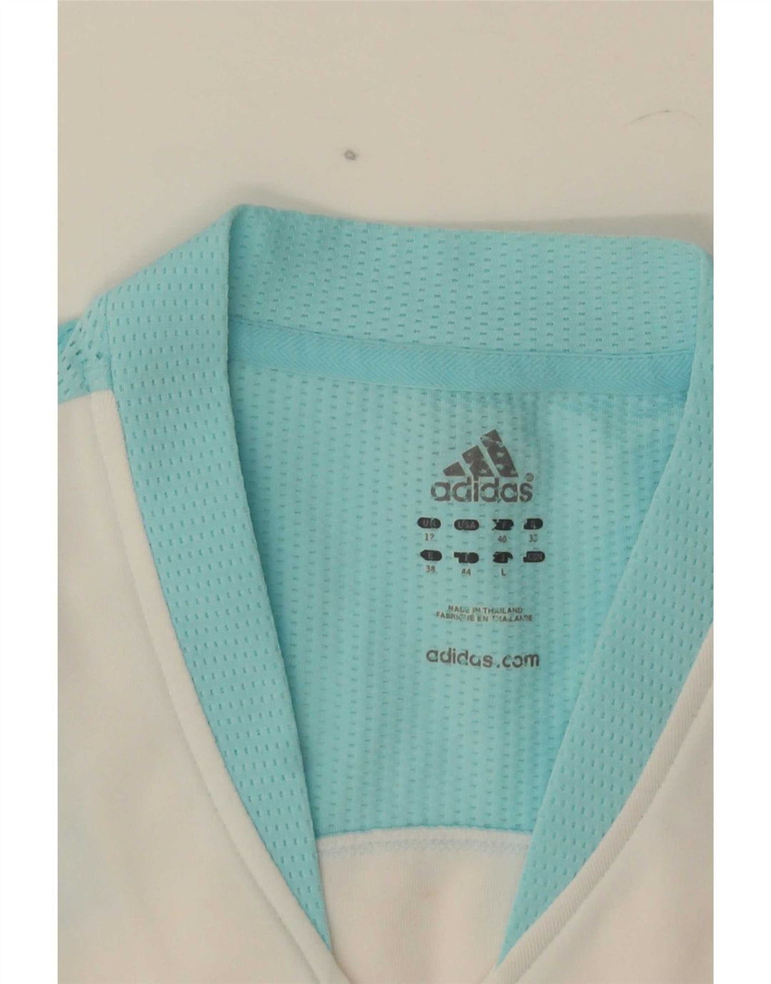 Canotta corta da donna Adidas UK 12 Medium White Colourblock