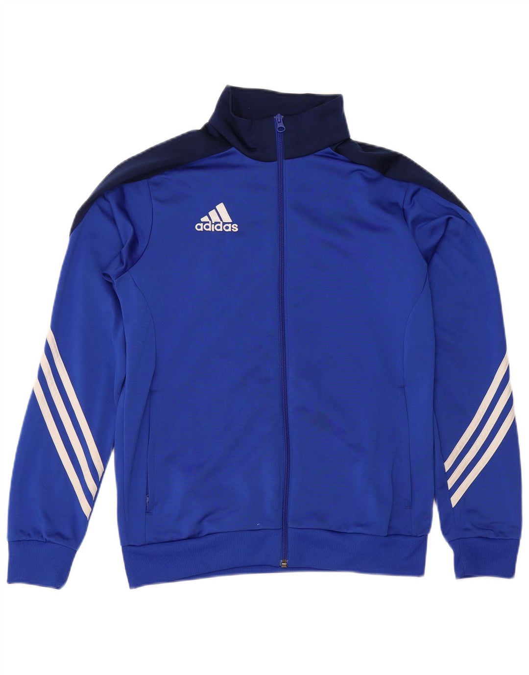 Giacca da tuta ADIDAS da ragazzo 13-14 anni XL Blu in poliestere color block