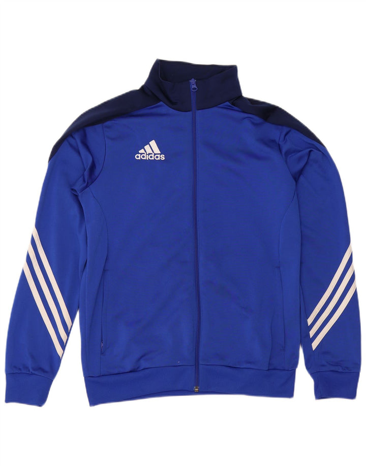 Giacca da tuta ADIDAS da ragazzo 13-14 anni XL Blu in poliestere color block
