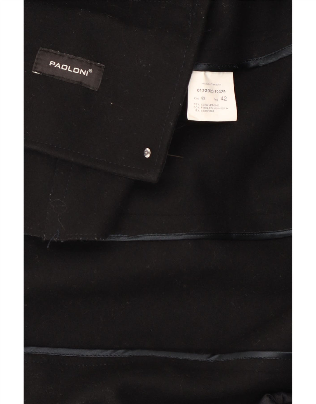 Giacca Blazer Donna Paoloni IT 42 Medio Nero Lana