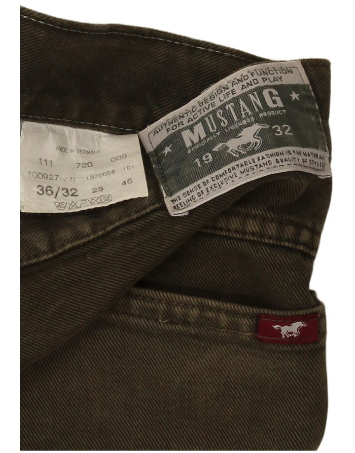 Jeans dritti da uomo Mustang W36 L32 cotone verde