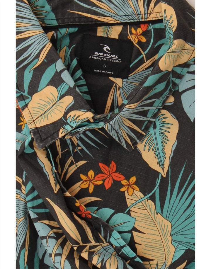 Camicia a maniche corte da uomo Rip Curl piccola floreale nera
