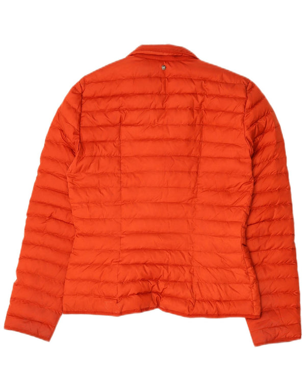 Giacca imbottita da donna Massimo Dutti UK 10 Small Arancione Poliestere
