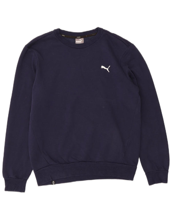 Felpa da uomo Puma Maglione piccolo blu navy