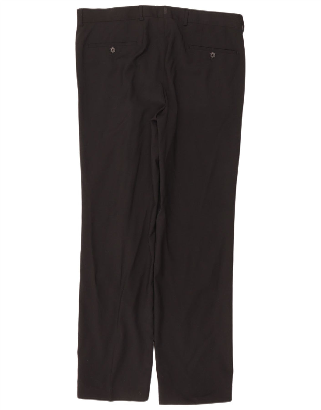 Pantaloni da abito dritti da uomo Hugo Boss W36 L33 neri