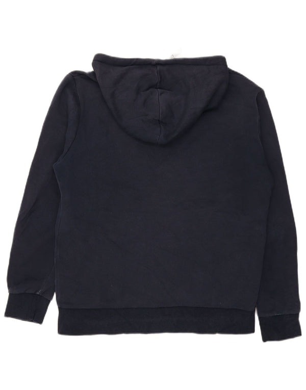 Jack & Jones Mens Zip Hoodie Sweater Large Navy Blue Cotton